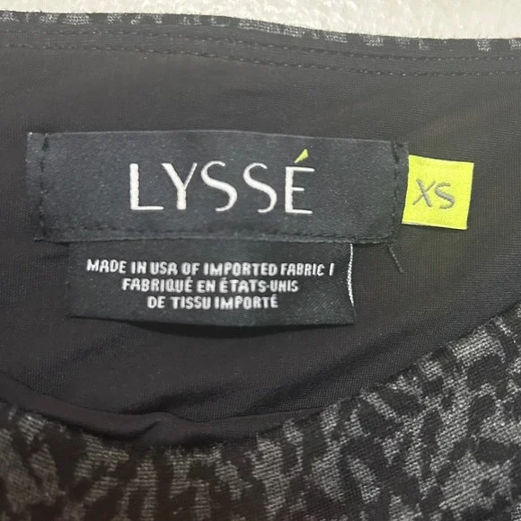 Lysse Sketch Animal Leggings Women XS Charcoal Black NEW High Waist Shaping - Picture 12 of 15